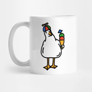 Propeller Hat Seagull With Ice Cream Mug